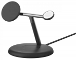 Juhtmevaba induktiivne laadija Belkin WIZ023VFBK, Wireless/1 x USB Type C/MagSafe, must v., 15 W