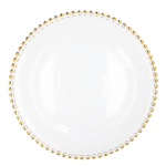 Taldrik serveerimine Homla Golden Balls, &Oslash; 33 cm, l&auml;bipaistev v./kuldne v.