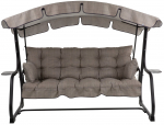 Aiakiik Patio Ravenna Black Edition, must v./pruunikas v., 209 cm x 132 cm x 171 cm