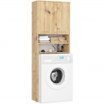 Kapp pesumasina kohal Akord Fin, artisan oak, 30 cm x 64 cm x 180 cm