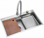 K&ouml;&ouml;givalamu koos kraaniga Vento, roostevaba teras, 75 cm x 45 cm x 22 cm, satiin v.