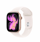 Nutikell Apple Watch Series 11 GPS 42mm MEU04ET/A, roosa kulla v&auml;rvi alumiiniumist korpus ja heleroosa spordirihm - S/M