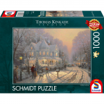 Pusle Schmidt Thomas Kinkade Studios Festive Christmas Days, 49.3 cm x 69.3 cm, 1000 tk, mitmev&auml;rviline