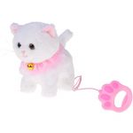 M&auml;nguloom kass Cute Pets ZA5592, 28 cm, valge v./roosa v.