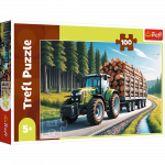 Pusle Trefl Forest Tractor, 27.5 cm x 41 cm, 100 tk, mitmev&auml;rviline