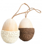 Dekoratsioon, lihav&otilde;tted, "Muna" Homla PASSEL 764127, pruunikas v., 2 tk