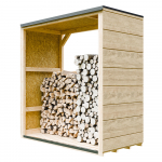 Aia panipaik, p&otilde;randaga Timbela SmartSide M980-1, 75 cm x 153 cm x 159 cm, pruunikas v.