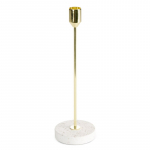 K&uuml;&uuml;nlahoidja Kori 04, tsement/metall, &Oslash; 8 cm, 26 cm, kuld v./kreemjasvalge