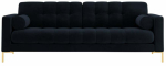 Diivan Cosmopolitan Design Bali Velvet Bluvel 89, kuld v./navy blue v., 96 x 177 cm x 75 cm