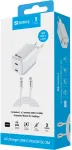 Telefoni laadija Sandberg 441-76, 2 x USB Type C, valge v., 65 W