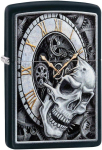 Tulemasin Zippo Skull Clock 29854, h&otilde;be v./must v.