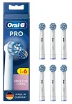 Elektrilise hambaharja otsik Oral-B Pro Sensitive Clean, valge v., 6 tk