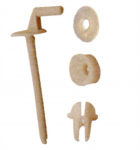 Kinnituskruvi wc kaane jaoks Jika Lyra 91271, plastik