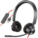 Juhtmega k&otilde;rvaklapid Plantronics Blackwire C3320, must v.
