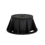 Reguleeritav pjedestaal terrassilaudade jaoks Eco E2, 75 - 110 mm, pol&uuml;prop&uuml;leen (pp), 15.4 cm x 15.4 cm, must v., 2 tk