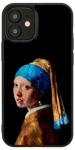 Telefoni &uuml;mbris iKins Girl with a Pearl Earring for iPhone 12 Mini, mitmev&auml;rviline, Apple