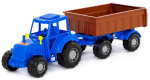 M&auml;ngutraktor Wader-Polesie Tractor With Trailer, sinine v./pruun v.