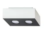 Valgusti lagi Sollux Mono 2 SL.0067, GU10, 2 x 40 W, must v. / valge v.