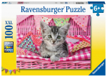Pusle Ravensburger Cute Kitten, 36 cm x 49 cm, 100 tk, mitmev&auml;rviline