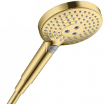 Du&scaron;ipihusti Hansgrohe Raindance Select S 120 3jet Polished Gold Optic, kuldne, 12.5 cm