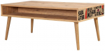 Kohvilaud Kalune Design Viva 766, pruun v./punane v., 110 cm x 60 cm x 45 cm