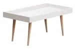 Kohvilaud Kalune Design Cross, valge v., 80 cm x 45 cm x 48.8 cm