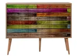 Kapp Kalune Design Mega 726, eriv&auml;rviline/sonoma tamm v., 36 cm x 120 cm x 90 cm