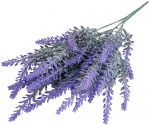 Kunstlilledest kimp, lavendel, violetne, 38 cm x 13 cm
