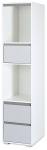 P&otilde;randariiul LittleSky Dalia, valge v./hall v., 183 cm x 48 cm x 52 cm