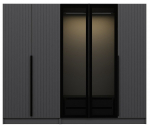 Riidekapp Kalune Design Kale Plus 7803, hall v., 52 cm x 225 cm x 210 cm