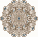 Vaip Conceptum Hypnose ALN600156KR18, kreemjasvalge, 180 cm x 180 cm