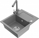 K&ouml;&ouml;givalamu Mexen Enzo 6506571005-71+671600-61, graniit, 57 cm x 46 cm x 17.4 cm, hall