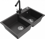 K&ouml;&ouml;givalamu Mexen Tomas, graniit, 80 cm x 50 cm x 19 cm, must