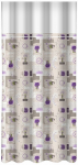 &Ouml;&ouml;kardin ZMP-099, valge/beež/violetne, 160 cm x 250 cm