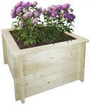 Lillepott Timbela M620-1, puit, 78 cm x 78 cm, puidu v.