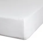 Voodilina Jersey D91, valge v., 120 x 200 cm, kummiga