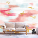 Fototapeet Artgeist Golden Reflections In The Sky, 70 cm x 100 cm