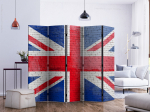 Vahesein Artgeist British Flag II Paraventtc1261, mitmev&auml;rviline, 225 cm x 172 cm
