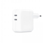 Telefoni laadija Apple 35 W, 2 x USB-C, valge v., 35 W