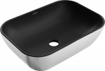 Vannitoa kraanikauss Mexen, keraamiline, 45.5 cm x 32.5 cm x 11.5 cm, h&otilde;be/must