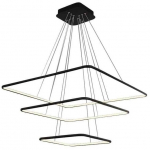 Valgusti rippuv Milagro Ring Nix, LED, 3000 &deg;K, 3 x 117 W, must v.