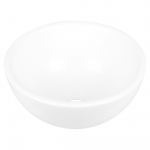 Vannitoa kraanikauss, keraamiline, 20 cm x 20 cm x 10 cm, valge v.