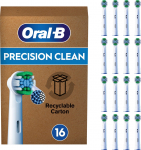 Elektrilise hambaharja otsik Oral-B Precision Clean, valge v., 16 tk