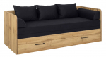 Voodi &uuml;hekohaline lisavoodiga Tetrix, 160 x 200 cm, pruun v./pruunikas v., madratsiga, p&otilde;hjalippidega