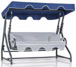 Aiakiik Kalune Design Olea, sinine v./valge v., 110 cm x 200 cm x 165 cm