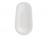Vann, teisaldatav Besco Victoria, 160 cm x 75 cm x 63.5 cm, ovaalne, valge