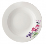 Taldrik supi Ambition Garden, &Oslash; 23 cm, valge v./mitmev&auml;rviline