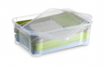 Kaanega hoiukarp, esemete hoidmiseks Kis 8653000 0202, 31.5 l, l&auml;bipaistev v., 55.5 x 39 x 19 cm