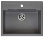 K&ouml;&ouml;givalamu Reginox Amsterdam 54, graniit, 60 cm x 51 cm x 20 cm, tumehall