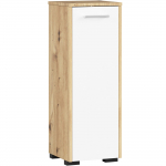 Eraldi seisev vannitoakapp Fin S30, valge v./artisan oak, 30 cm x 30 cm x 85 cm